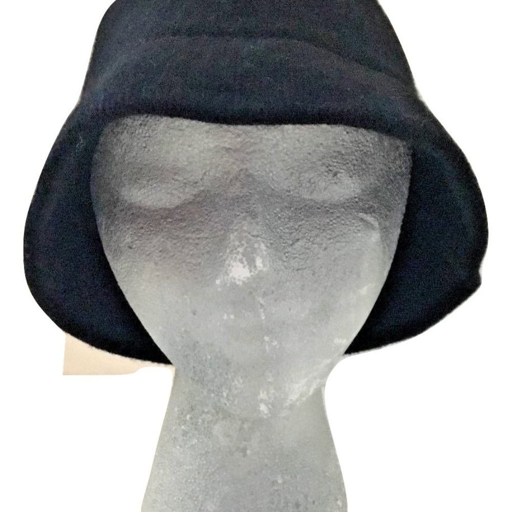 August Accessories Women's Black Wool Basics Clonch Hat One Size New With Tags